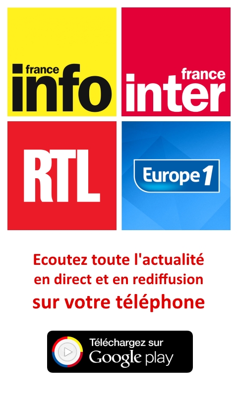 FranceInfo, FranceInter, Europe1, RTL
